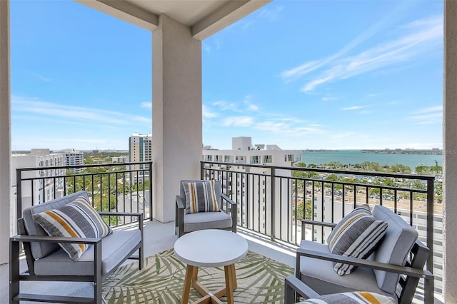33 S Palm Ave Unit 1101, Sarasota, FL 34236 - balcony featuring a water view