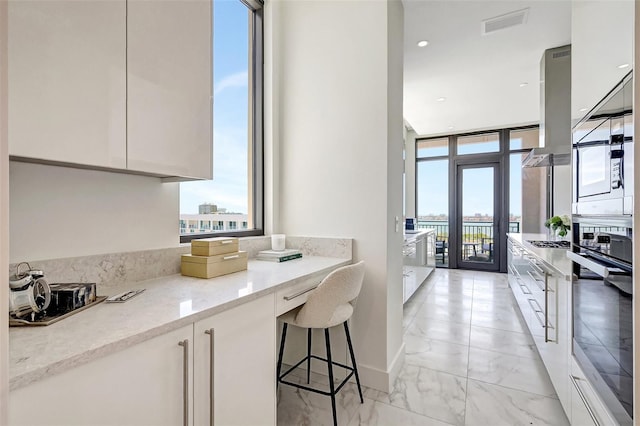 33 S Palm Ave Unit 1101, Sarasota, FL 34236 - kitchen featuring oven, modern cabinets, and healthy amount of natural light