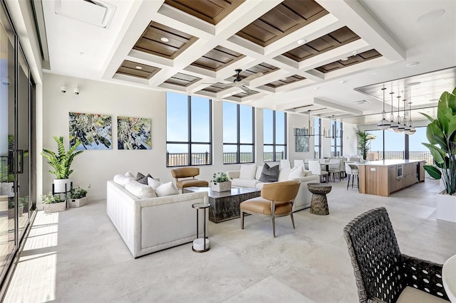 33 S Palm Ave Unit 1101, Sarasota, FL 34236 - building lobby with coffered ceiling and beam ceiling