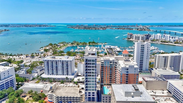 33 S Palm Ave Unit 1101, Sarasota, FL 34236 - view of urban area featuring a large body of water and numerous boat docks