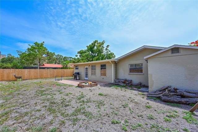 3417 49th St W, Bradenton, FL 34209 - rear view of property featuring a patio area and stucco siding