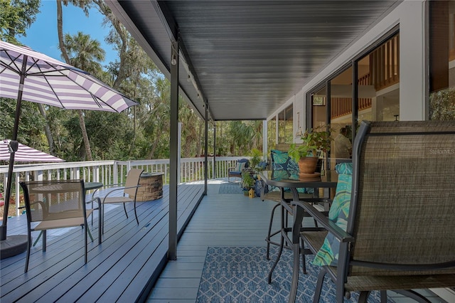 7251 Fish Farm Rd, Palmetto, FL 34221 - view of wooden deck