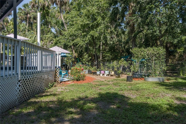 7251 Fish Farm Rd, Palmetto, FL 34221 - view of yard with a vegetable garden