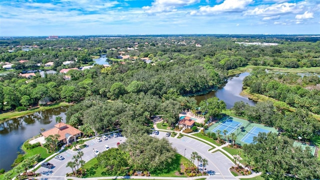 5285 Far Oak Cir, Sarasota, FL 34238 - aerial view of property and surrounding area with a large body of water