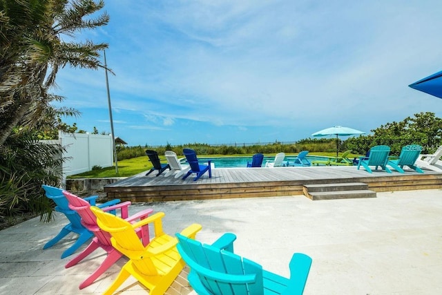 102 77th St, Holmes Beach, FL 34217 - view of swimming pool featuring a patio area and a swimming pool