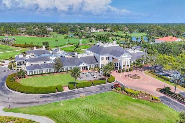 401 N Point Rd Unit 504, Osprey, FL 34229 - bird's eye view of a nearby body of water and a golf club