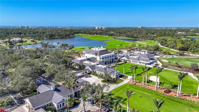 401 N Point Rd Unit 504, Osprey, FL 34229 - aerial view of a large body of water, a local golf course, and a tree filled landscape