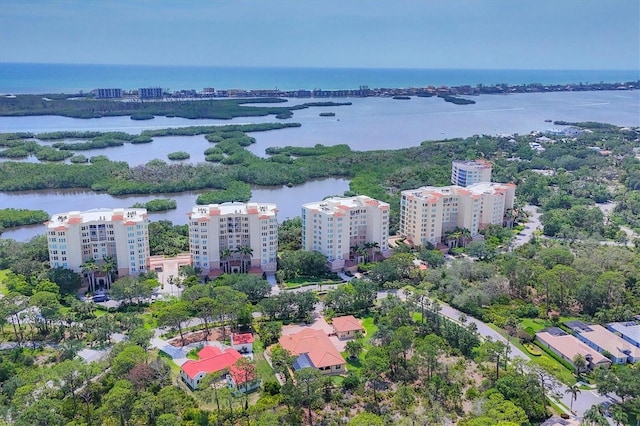 401 N Point Rd Unit 504, Osprey, FL 34229 - bird's eye view of a nearby body of water and a tree filled landscape