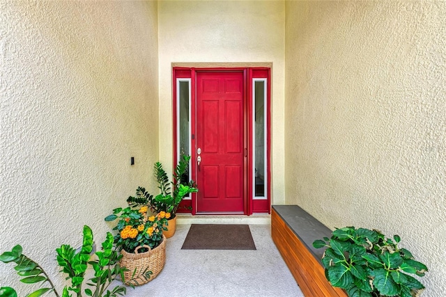 12175 Maple Ridge Dr, Parrish, FL 34219 - property entrance with stucco siding