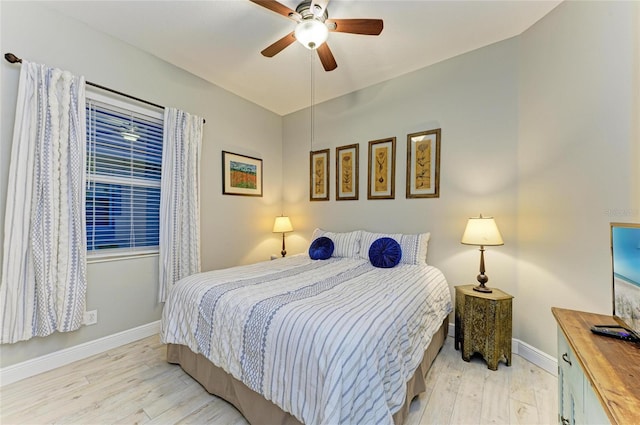 12175 Maple Ridge Dr, Parrish, FL 34219 - bedroom featuring wood finished floors and ceiling fan