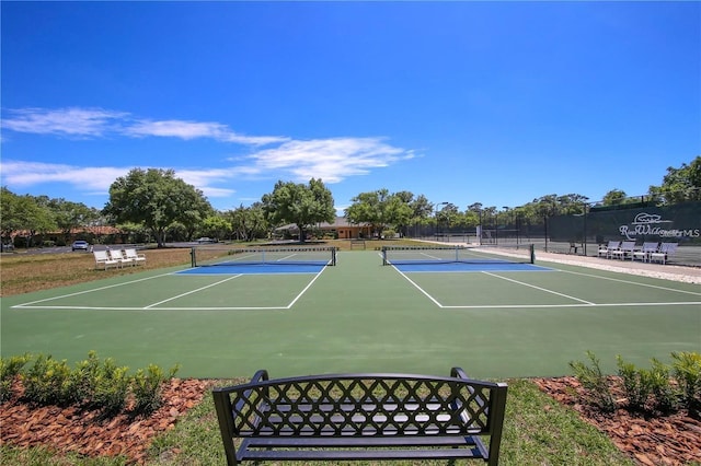 12175 Maple Ridge Dr, Parrish, FL 34219 - view of tennis court with community basketball court