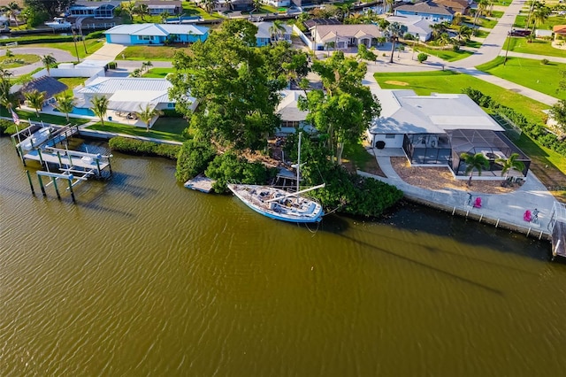 1921 Fairview Dr, Englewood, FL 34223 - aerial view of residential area with a large body of water