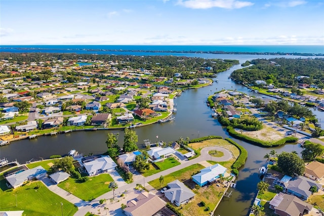 1921 Fairview Dr, Englewood, FL 34223 - aerial perspective of suburban area with a large body of water