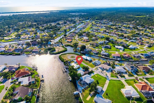 1921 Fairview Dr, Englewood, FL 34223 - aerial view of residential area with a large body of water