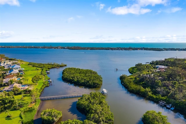 1921 Fairview Dr, Englewood, FL 34223 - drone / aerial view of a nearby body of water