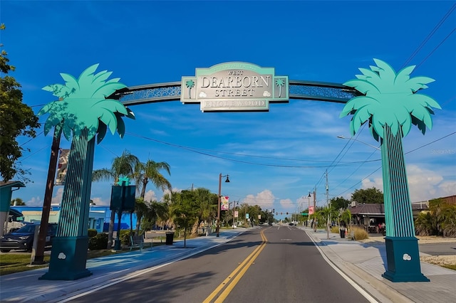 1921 Fairview Dr, Englewood, FL 34223 - view of asphalt street with sidewalks, street lighting, and curbs