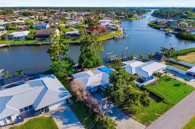1921 Fairview Dr, Englewood, FL 34223 - aerial perspective of suburban area with a large body of water