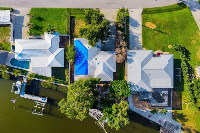 1921 Fairview Dr, Englewood, FL 34223 - aerial view of a pool area
