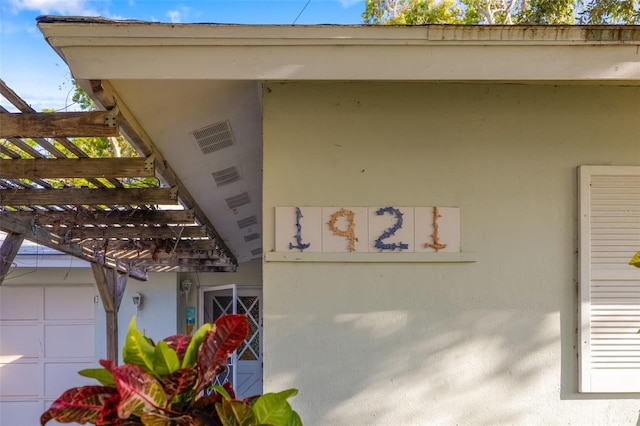 1921 Fairview Dr, Englewood, FL 34223 - exterior view of stucco siding