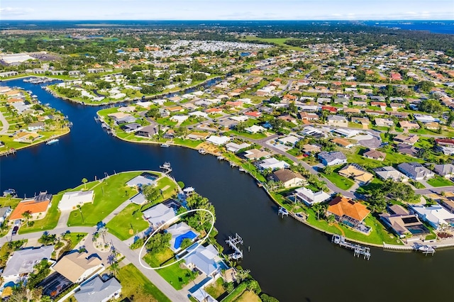 1921 Fairview Dr, Englewood, FL 34223 - aerial perspective of suburban area featuring a large body of water