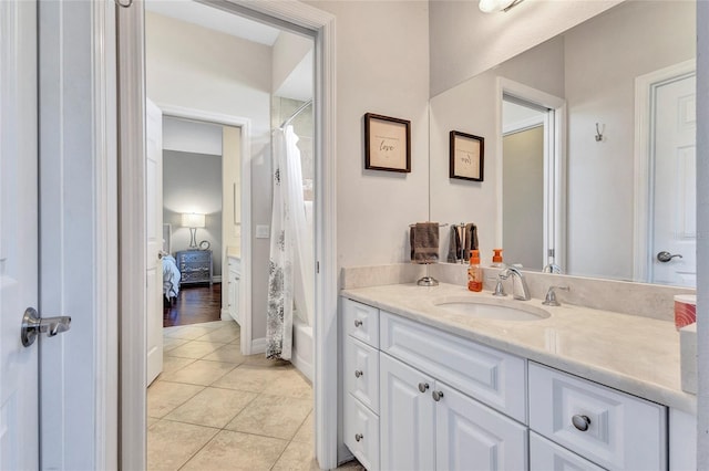15006 21st Ave E, Bradenton, FL 34212 - full bath with vanity, tile patterned floors, and connected bathroom
