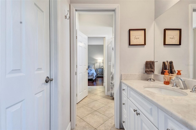15006 21st Ave E, Bradenton, FL 34212 - bathroom with vanity, tile patterned flooring, and ensuite bathroom