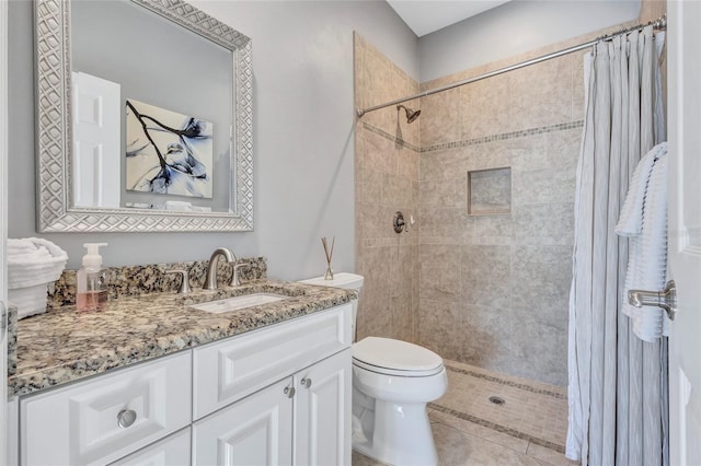 15006 21st Ave E, Bradenton, FL 34212 - full bathroom featuring toilet, vanity, and tiled shower