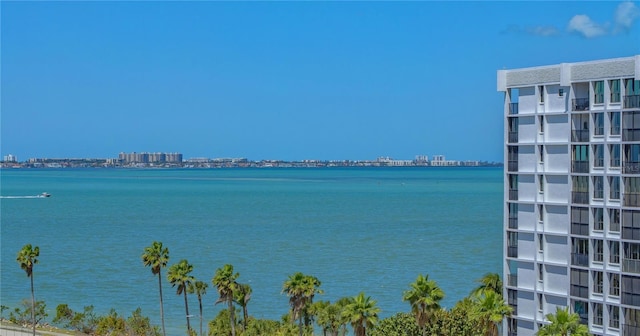 688 Golden Gate Pt Unit 201, Sarasota, FL 34236 - water view featuring nearby urban area