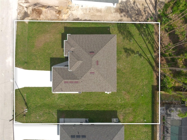 2638 Hagerick Ln, North Port, FL 34288 - view from above of property featuring property parcel outlined