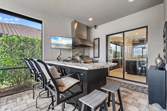 12856 Sorrento Way, Bradenton, FL 34211 - view of patio / terrace featuring a bar