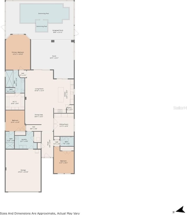 12856 Sorrento Way, Bradenton, FL 34211 - home floor plan