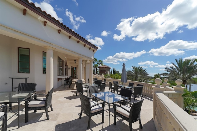 7838 Bowspirit Way, Lakewood Ranch, FL 34202 - view of patio / terrace featuring outdoor dining area