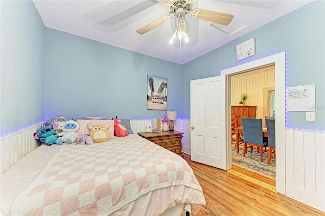 2509 8th Ave W, Bradenton, FL 34205 - bedroom featuring wood finished floors and a ceiling fan