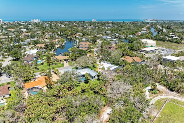 5223 Shadow Lawn Dr, Sarasota, FL 34242 - aerial view of residential area with a large body of water