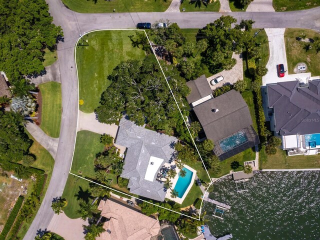 7614 Peninsular Dr, Sarasota, FL 34231 - view of property location with a pool area and property boundaries highlighted
