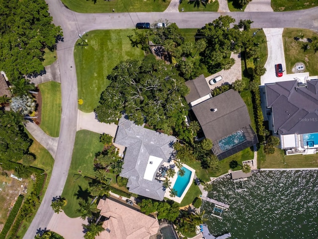 7614 Peninsular Dr, Sarasota, FL 34231 - aerial view of property and surrounding area with a pool