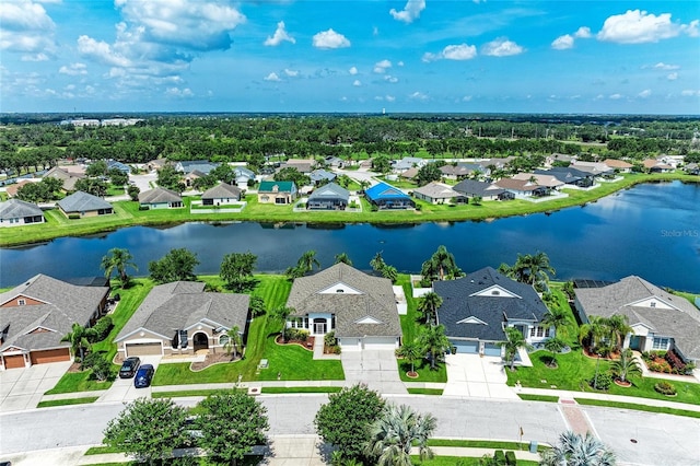5319 120th Ave E, Parrish, FL 34219 - aerial perspective of suburban area featuring a large body of water