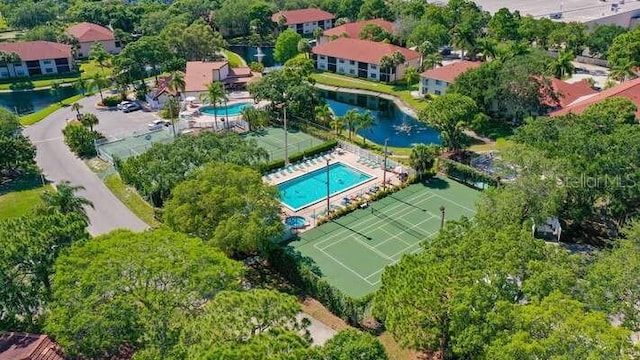 4325 46th Ave W Unit 203, Bradenton, FL 34210 - aerial view of a pool and a large body of water