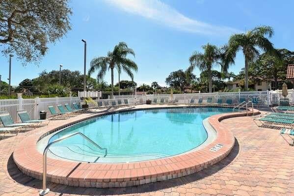 4325 46th Ave W Unit 203, Bradenton, FL 34210 - community pool featuring a patio