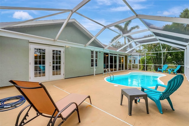 4322 Concert St, Port Charlotte, FL 33948 - swimming pool featuring french doors, a patio area, and a lanai
