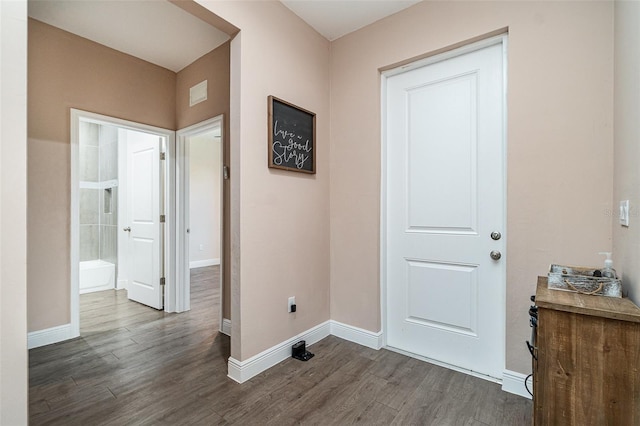 1229 Zinnia Loop, Labelle, FL 33935 - foyer with wood finished floors and baseboards