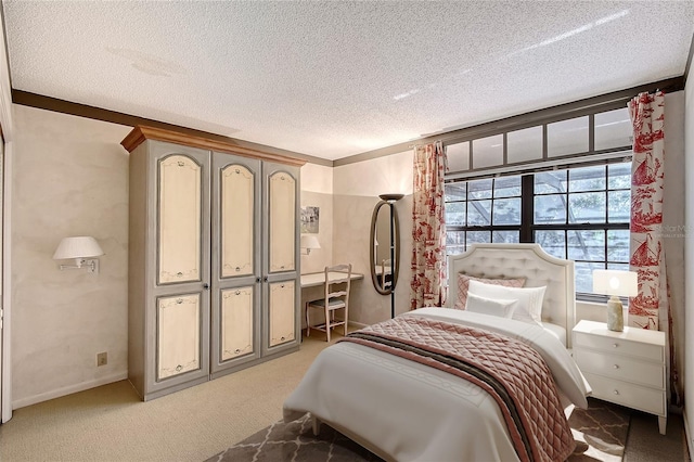 4917 Leatha Ln, Sarasota, FL 34232 - bedroom featuring light carpet and a textured ceiling