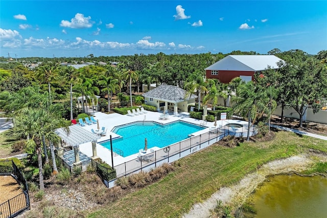 5420 River Sound Ter, Bradenton, FL 34208 - community pool with a patio area