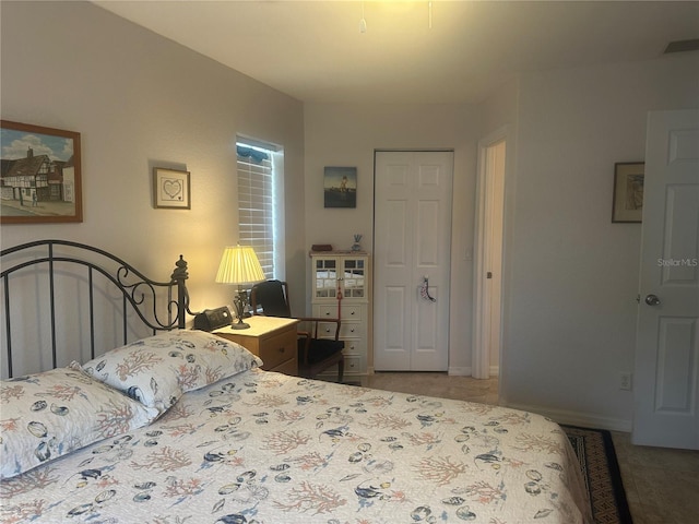 4027 Allure Ln, North Port, FL 34287 - tiled bedroom featuring a closet