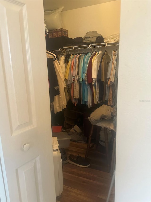 4027 Allure Ln, North Port, FL 34287 - spacious closet featuring wood finished floors