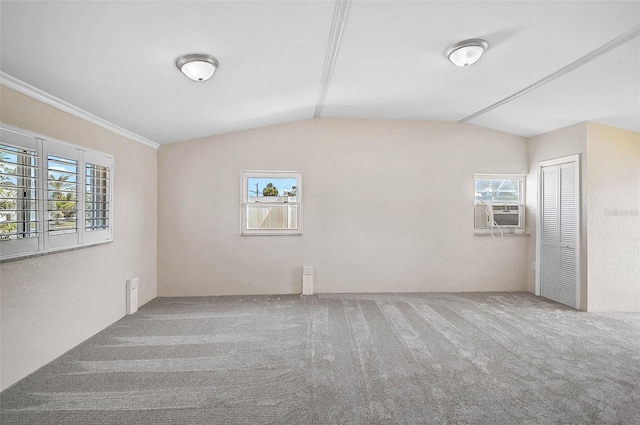 149 Small St SE, Port Charlotte, FL 33952 - carpeted spare room featuring cooling unit, lofted ceiling, and plenty of natural light