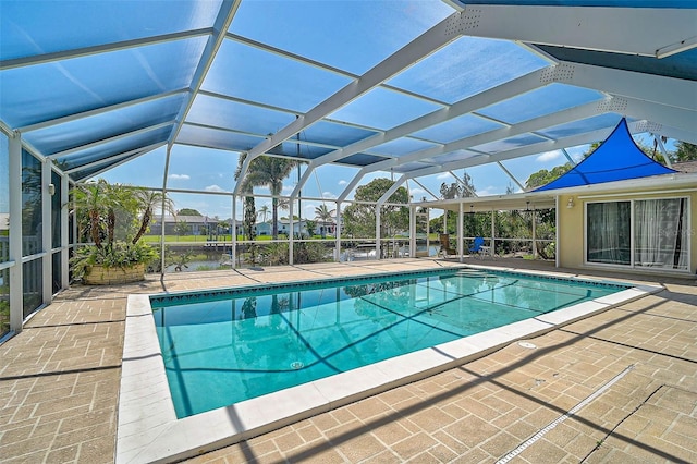 149 Small St SE, Port Charlotte, FL 33952 - outdoor pool with a patio area and a lanai