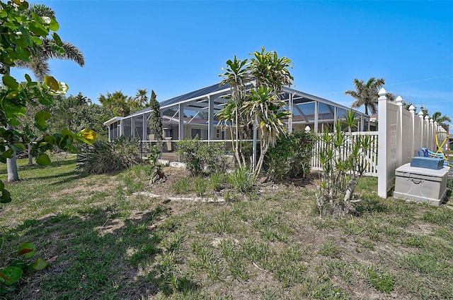 149 Small St SE, Port Charlotte, FL 33952 - back of property with a lanai