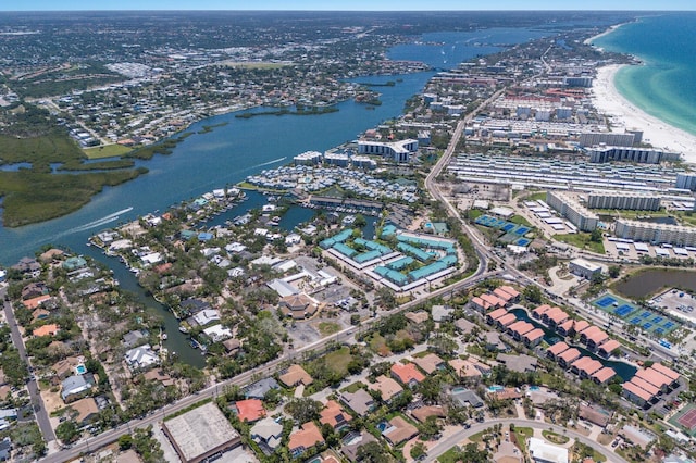 5581 Shadow Lawn Dr, Sarasota, FL 34242 - aerial view of property's location featuring a large body of water