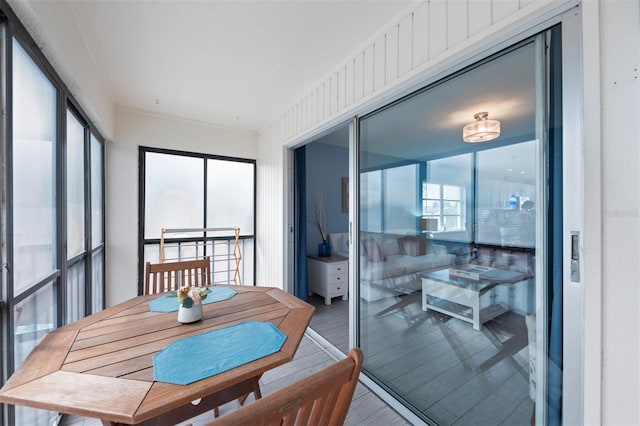 110 Vista Hermosa Cir Unit 302B, Sarasota, FL 34242 - sunroom / solarium featuring wood finished floors